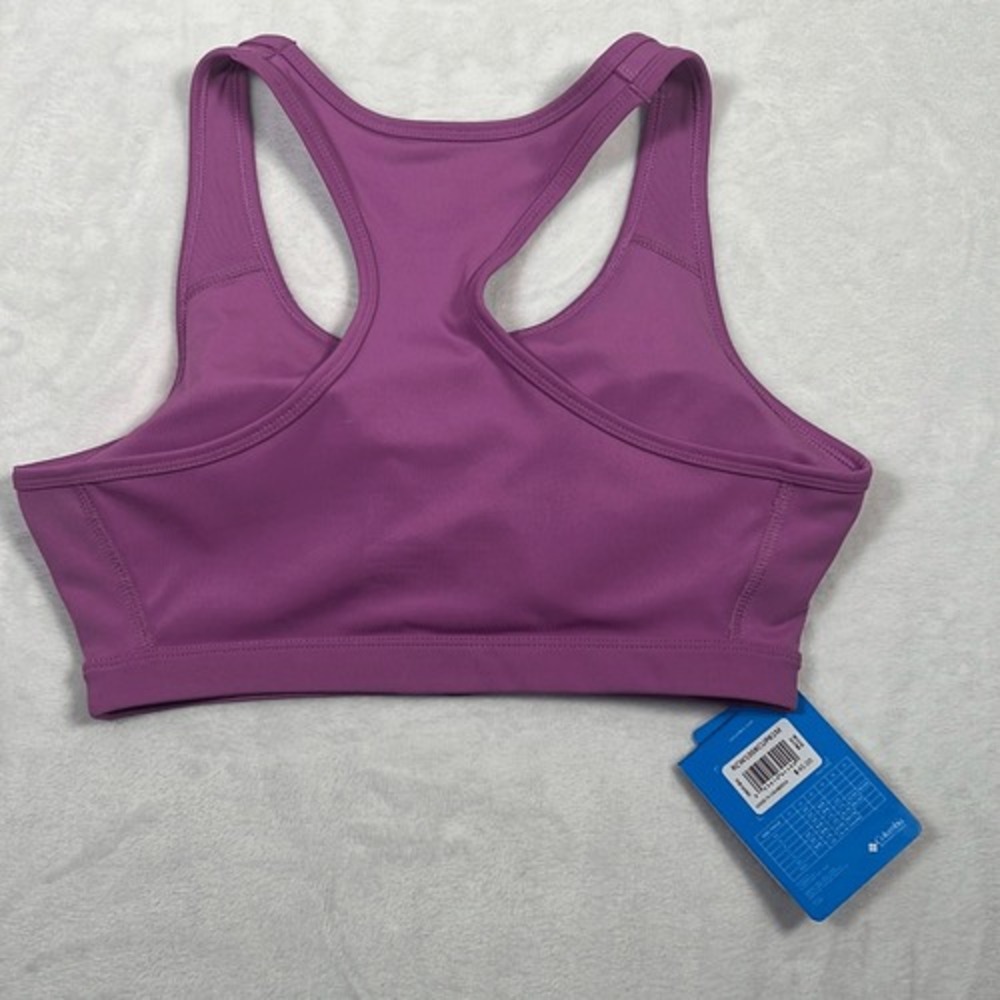 Columbia Women 1 Pack Classic Logo Racerback Omni Wick Bra Size M Sport Bra New - Picture 5 of 7